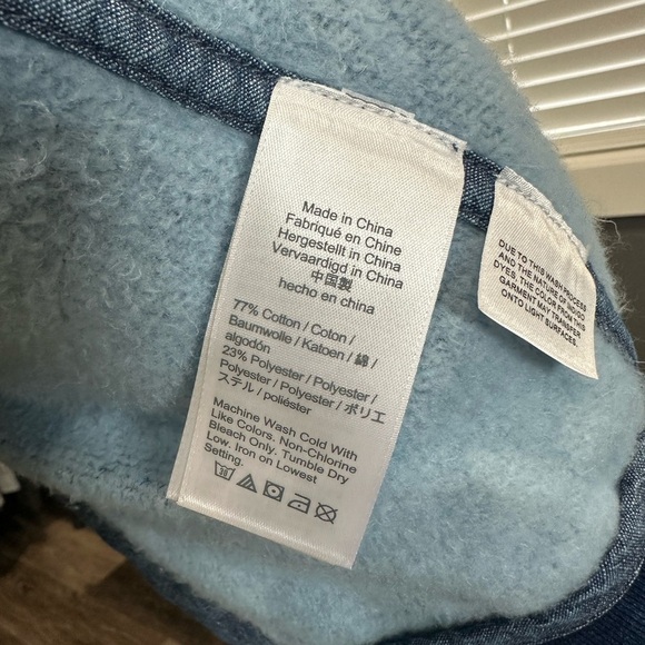 NWT J Crew Men's Knit Goods Indigo-Dyed French Terry Blazer Blue Size Small - Picture 7 of 10